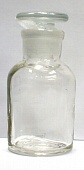 Склянка для реактивов 30 мл светлое стекло узкое горло с пробкой